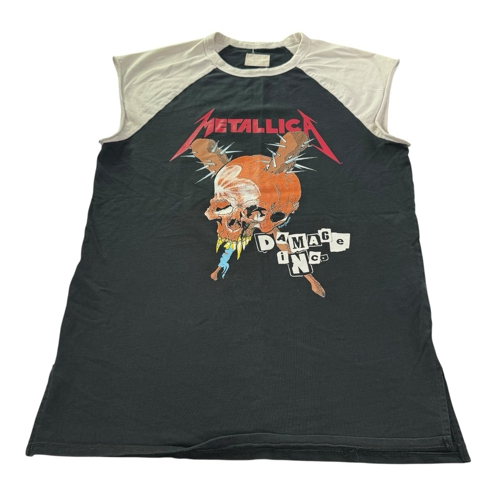 Fear Of God FOG x Metallica Damage Inc Tour Raglan Sleeveless Band Shirt Medium